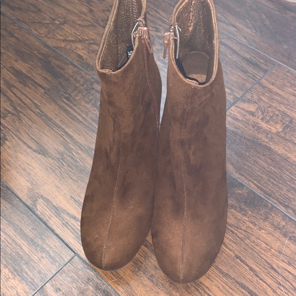 Brown booties